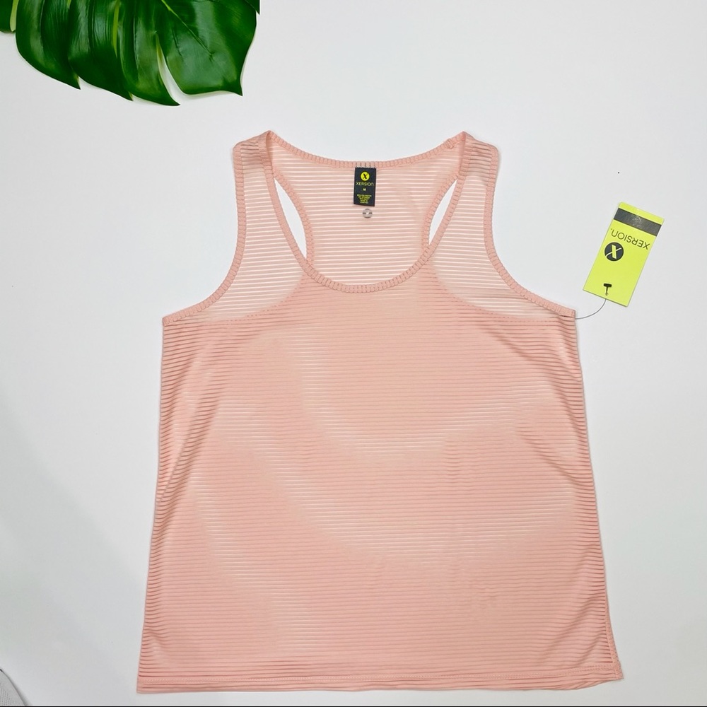 Xersion Shadow Mesh Racerback Tank Top